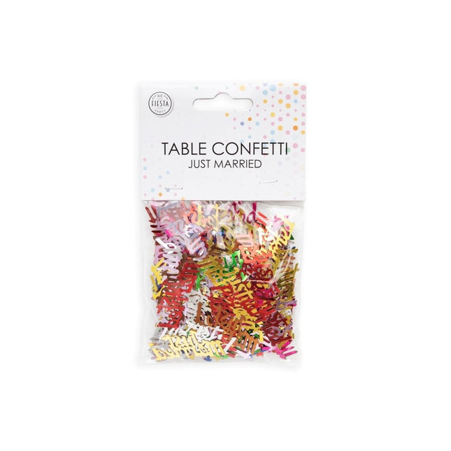 Tafelconfetti Just Married van WeFiesta koop je bij Partywinkel