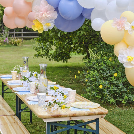 Tafeldecoratie Bloemen 15m 6st van Ginger Ray koop je bij Partywinkel