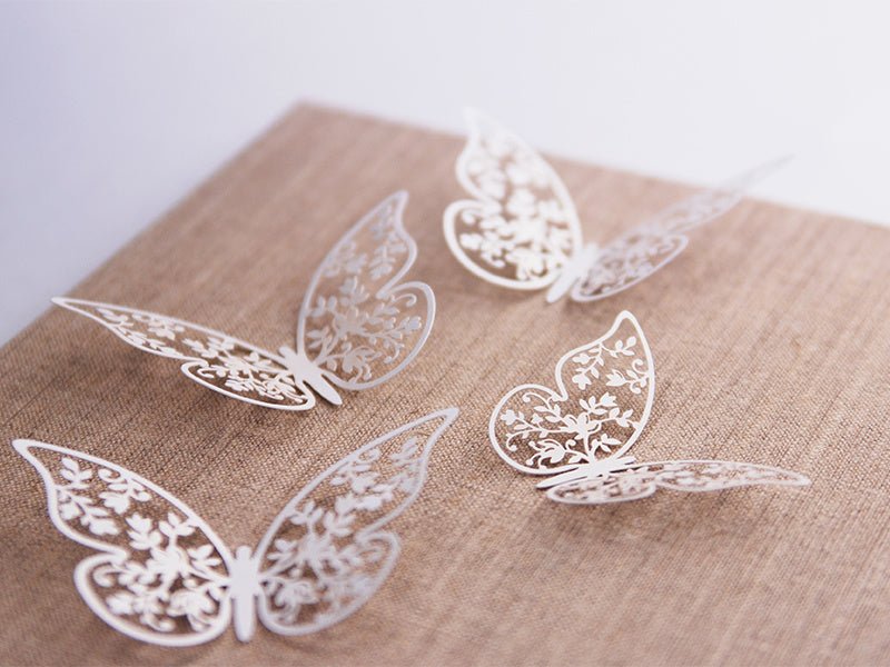 Tafeldecoratie Vlinder Papier 6,5cm 10st van Partydeco koop je bij Partywinkel