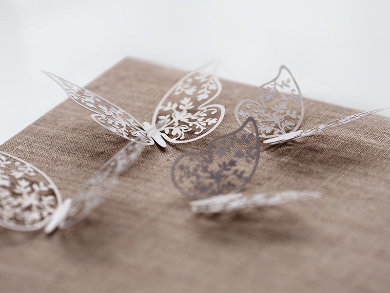 Tafeldecoratie Vlinder Papier 6,5cm 10st van Partydeco koop je bij Partywinkel