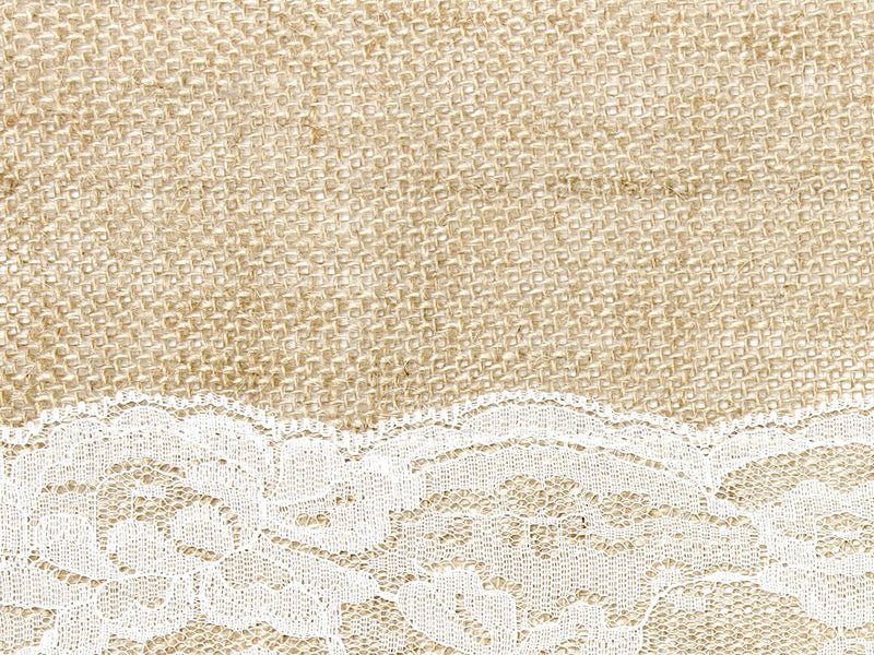 Tafelloper Jute Kant 2,75m van Partydeco koop je bij Partywinkel