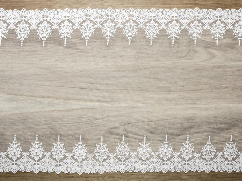 Tafelloper Kant Wit 45cm 9m van Partydeco koop je bij Partywinkel