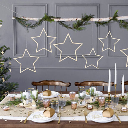 Tafelloper Merry Christmas 2,5m van Partydeco koop je bij Partywinkel