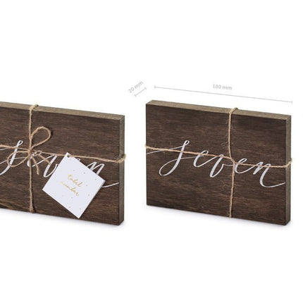 Tafelnummer Seven 18cm van Partydeco koop je bij Partywinkel