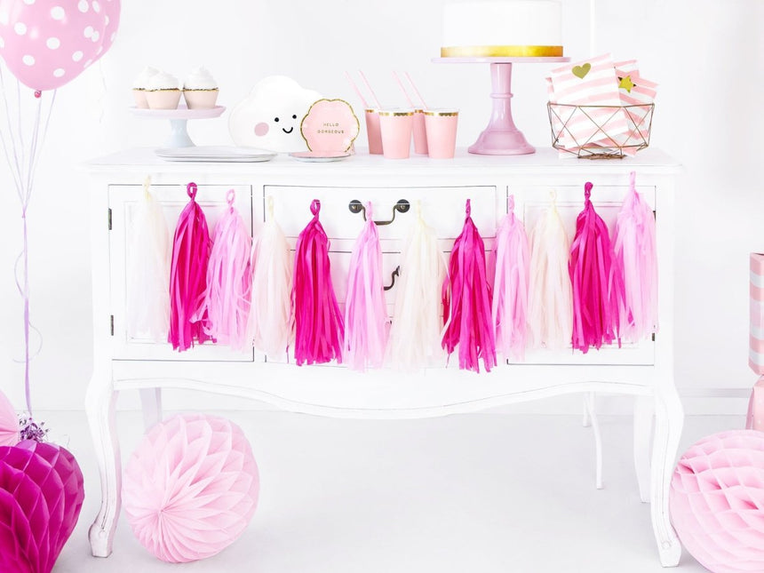 Tassel Slinger Roze 2m van Partydeco koop je bij Partywinkel