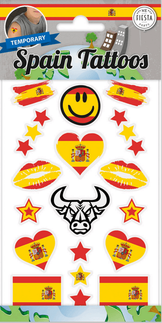 Tattoo Spanje van WeFiesta koop je bij Partywinkel