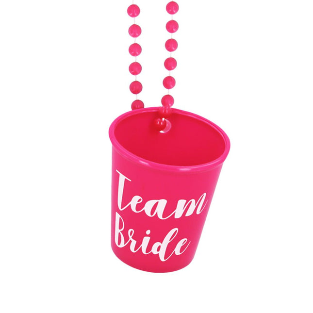 Team Bride Ketting Shotglaasje van Boland koop je bij Partywinkel