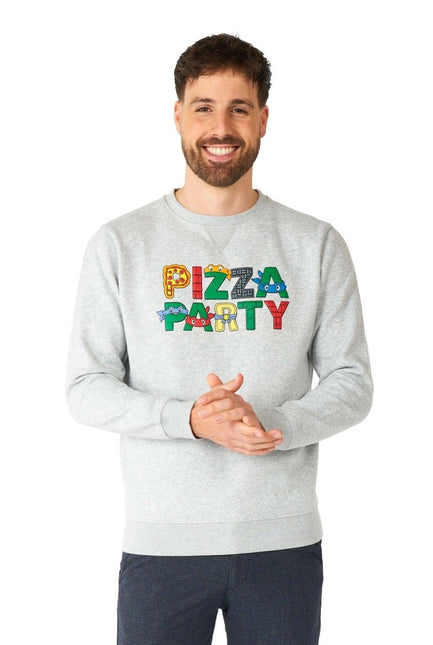 Teenage Mutant Hero Turtle Pizza Party Trui Heren OppoSuits van OppoSuits koop je bij Partywinkel