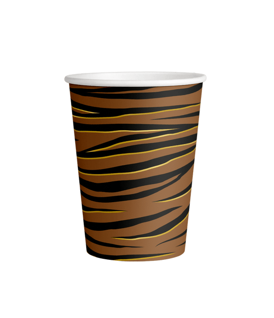 Tijger Bekers 250ml 8st van Paper Dreams koop je bij Partywinkel