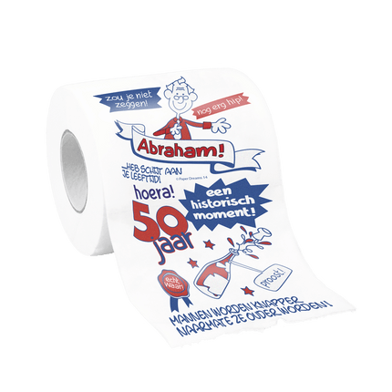 Toiletpapier Abraham van Paper Dreams koop je bij Partywinkel