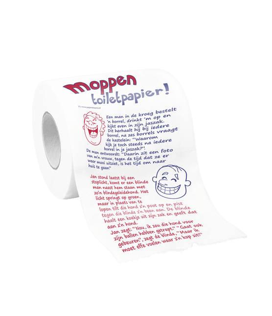 Toiletpapier Moppen van Paper Dreams koop je bij Partywinkel
