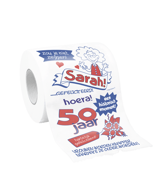 Toiletpapier Sarah van Paper Dreams koop je bij Partywinkel