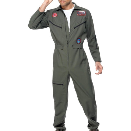 Top Gun Kostuum, Groen van Smiffys koop je bij Partywinkel