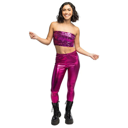 Top Sparkle roze (M/L stretch) van Boland koop je bij Partywinkel