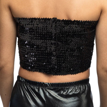 Top Sparkle zwart (M/L stretch) van Boland koop je bij Partywinkel