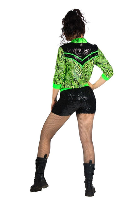 Trainingsjas Fout Dames Groen van Wilbers & Wilbers koop je bij Partywinkel