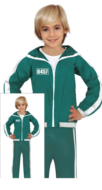 Trainingspak Cijfers Jongens Groen van Fiestas Guirca koop je bij Partywinkel