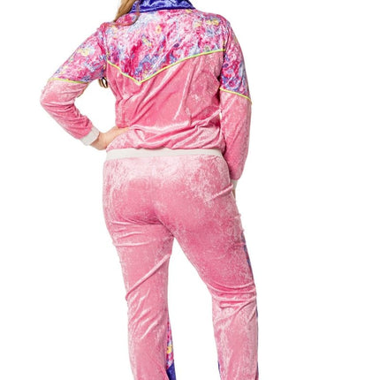 Trainingspak Jaren 80 Fluweel Dames van Wilbers & Wilbers koop je bij Partywinkel