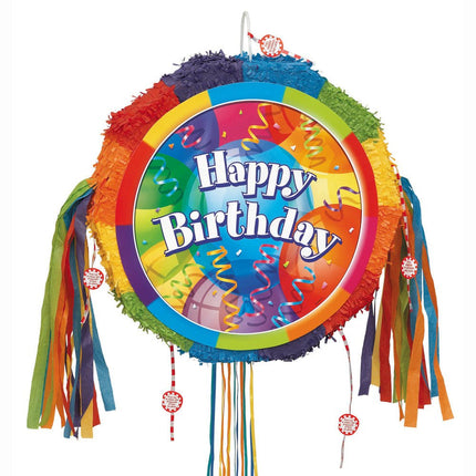 Trek Pinata Happy Birthday 46cm van Unique koop je bij Partywinkel