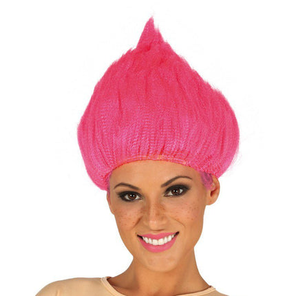 Trollen Pruik Roze van Fiestas Guirca koop je bij Partywinkel