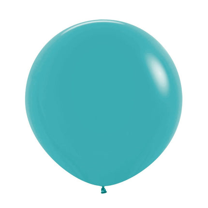 Turquoise Ballonnen 61cm 3st van Sempertex koop je bij Partywinkel