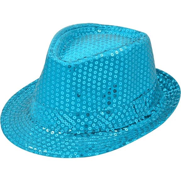 Turquoise Hoed Glitters van VDV Benefit koop je bij Partywinkel