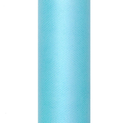 Turquoise Tule Rol 15cm 9m van Partydeco koop je bij Partywinkel