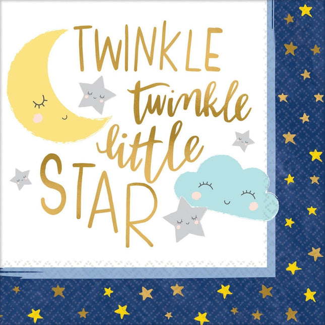 Twinkle Little Star Servetten 33cm 16st van Riethmueller koop je bij Partywinkel