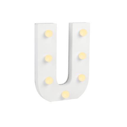 U Licht Letter 16,5cm van Paper Dreams koop je bij Partywinkel
