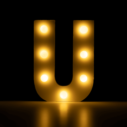 U Licht Letter 16,5cm van Paper Dreams koop je bij Partywinkel