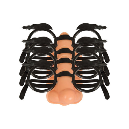 Uitdeelcadeautjes Brillen Neus 10,2cm 4st van Unique koop je bij Partywinkel