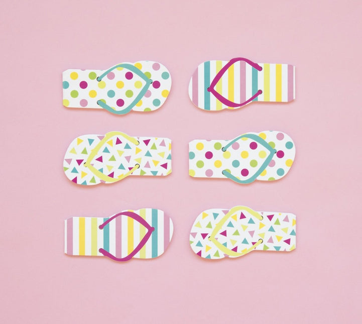 Uitdeelcadeautjes Notitieboekjes Slipper 11cm 12st van Unique koop je bij Partywinkel