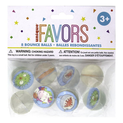 Uitdeelcadeautjes Stuiterballen Dieren 3cm 8st van Unique koop je bij Partywinkel