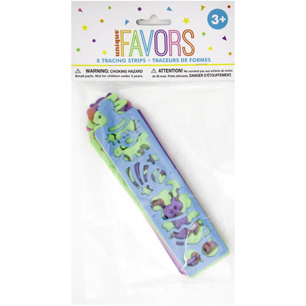 Uitdeelcadeautjes Teken Vormen 17cm 8st van Unique koop je bij Partywinkel