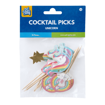 Unicorn Cocktailprikkers van Paper Dreams koop je bij Partywinkel
