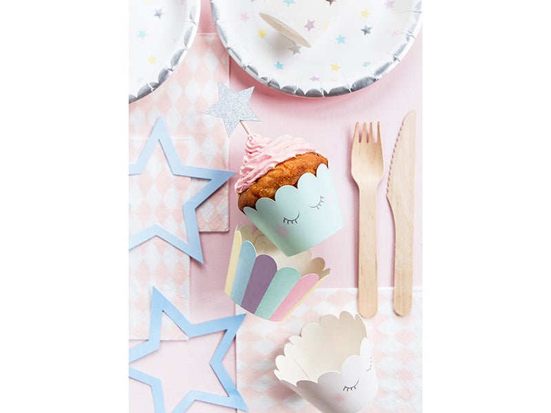 Unicorn Cupcake Vormpjes 6st van Partydeco koop je bij Partywinkel