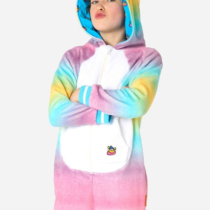 Unicorn Onesie Gekleurd Kind van OppoSuits koop je bij Partywinkel