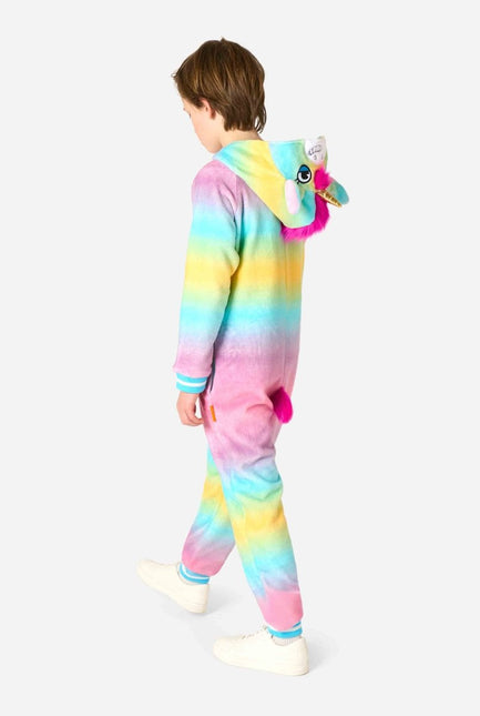 Unicorn Onesie Gekleurd Kind van OppoSuits koop je bij Partywinkel