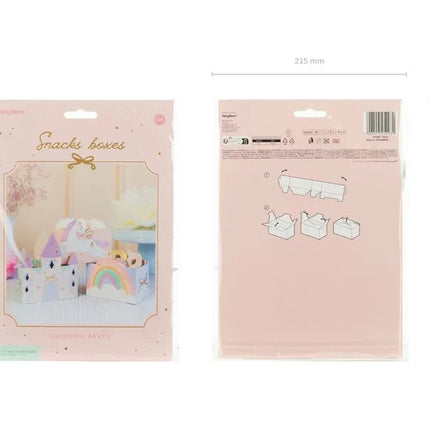 Unicorn Snackbakje 12cm 6st van Partydeco koop je bij Partywinkel