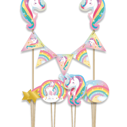 Unicorn Taarttopper 30cm van Paper Dreams koop je bij Partywinkel