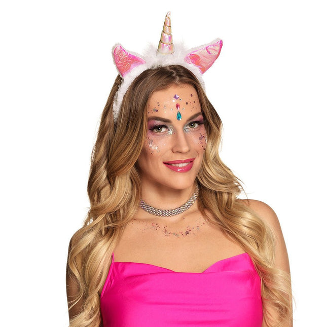 Unicorn Tiara Holografisch 32cm van Boland koop je bij Partywinkel