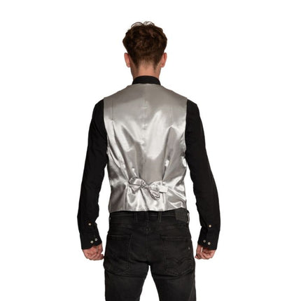 Gilet + Strik Zilver