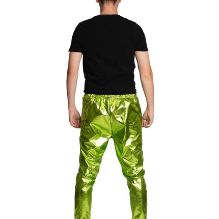 Disco Broek Groen Metallic