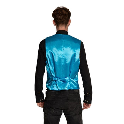 Gilet + Strik Turquoise