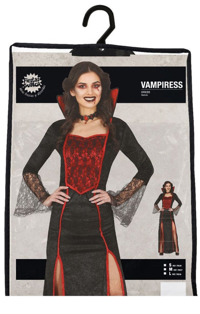 Vampier Halloween Kostuum Dames Rood van Fiestas Guirca koop je bij Partywinkel