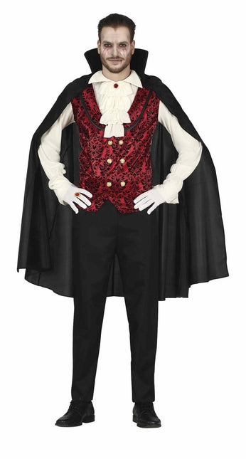Vampier Halloween Kostuum Heren Rood Wit van Fiestas Guirca koop je bij Partywinkel