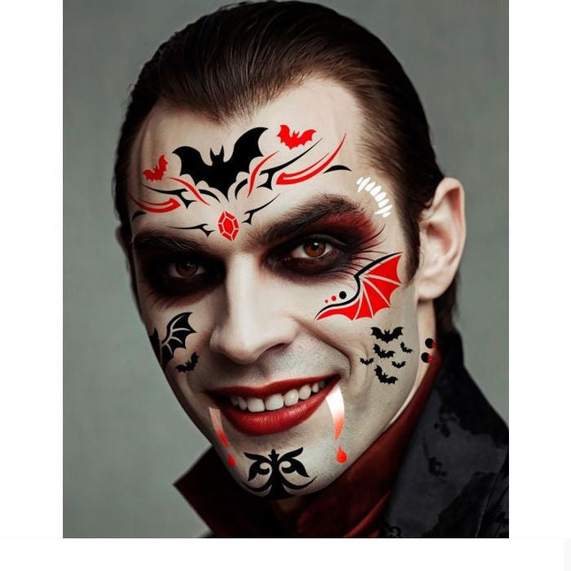 Vampier Tattoo Stencil 20cm van Fiestas Guirca koop je bij Partywinkel