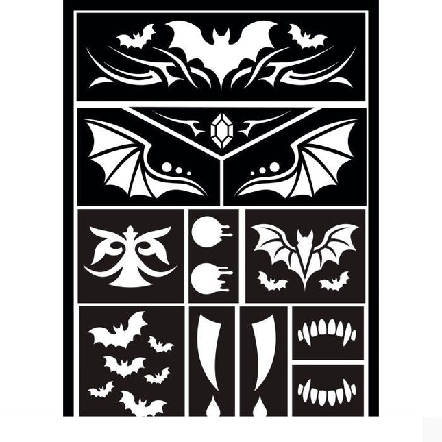 Vampier Tattoo Stencil 20cm van Fiestas Guirca koop je bij Partywinkel