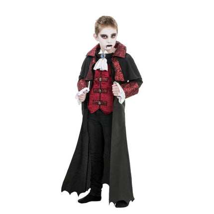 Vampier Kostuum Kind Zwart Rood