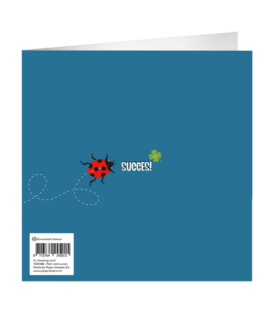 Veel Succes Wenskaart 23cm van Paper Dreams koop je bij Partywinkel